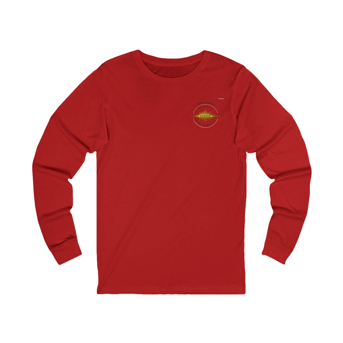 Long Sleeve Tee — “I Hear the Sound of The Lord” Worship Soundwave Design