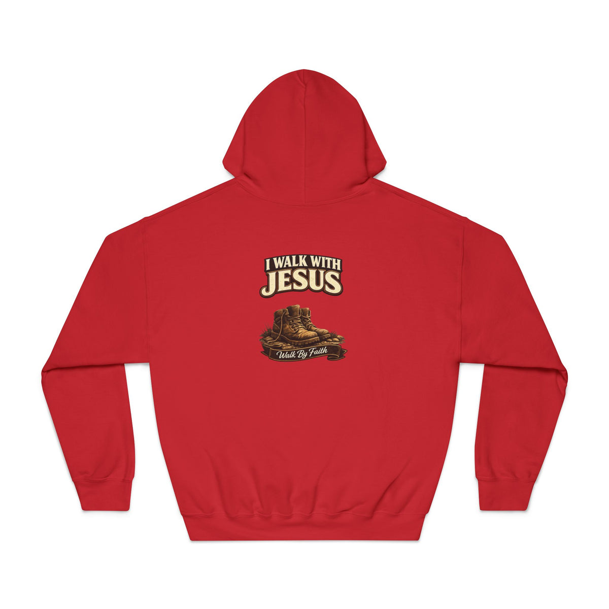 I Walk with Jesus Hoodie — Christian Faith Sweatshirt