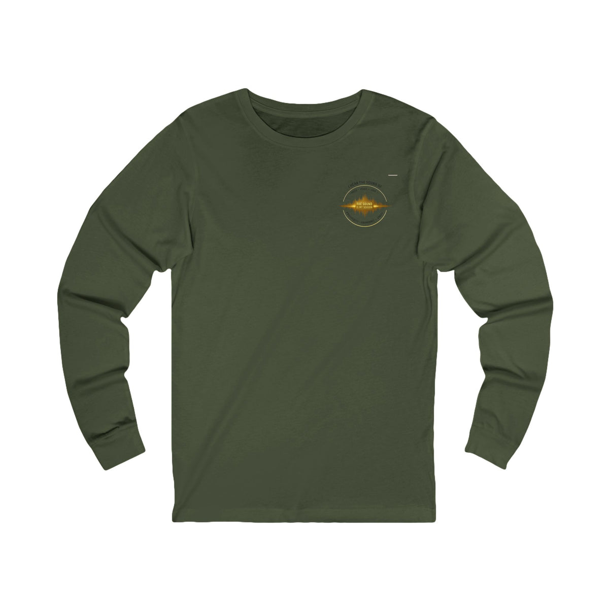 Long Sleeve Tee — “I Hear the Sound of The Lord” Worship Soundwave Design