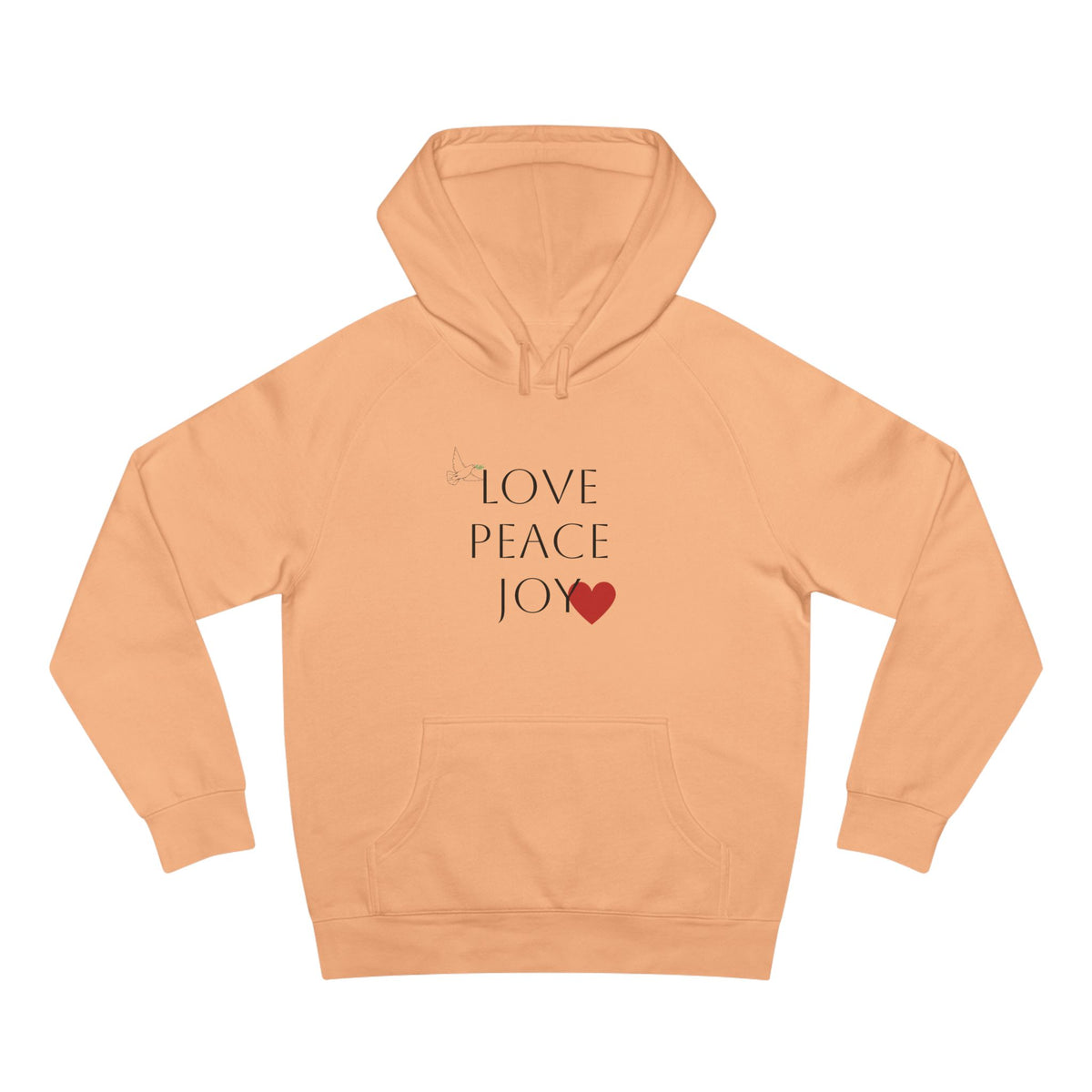 Love Peace Joy Hoodie — Christian Scripture Pullover (Galatians 5:22)