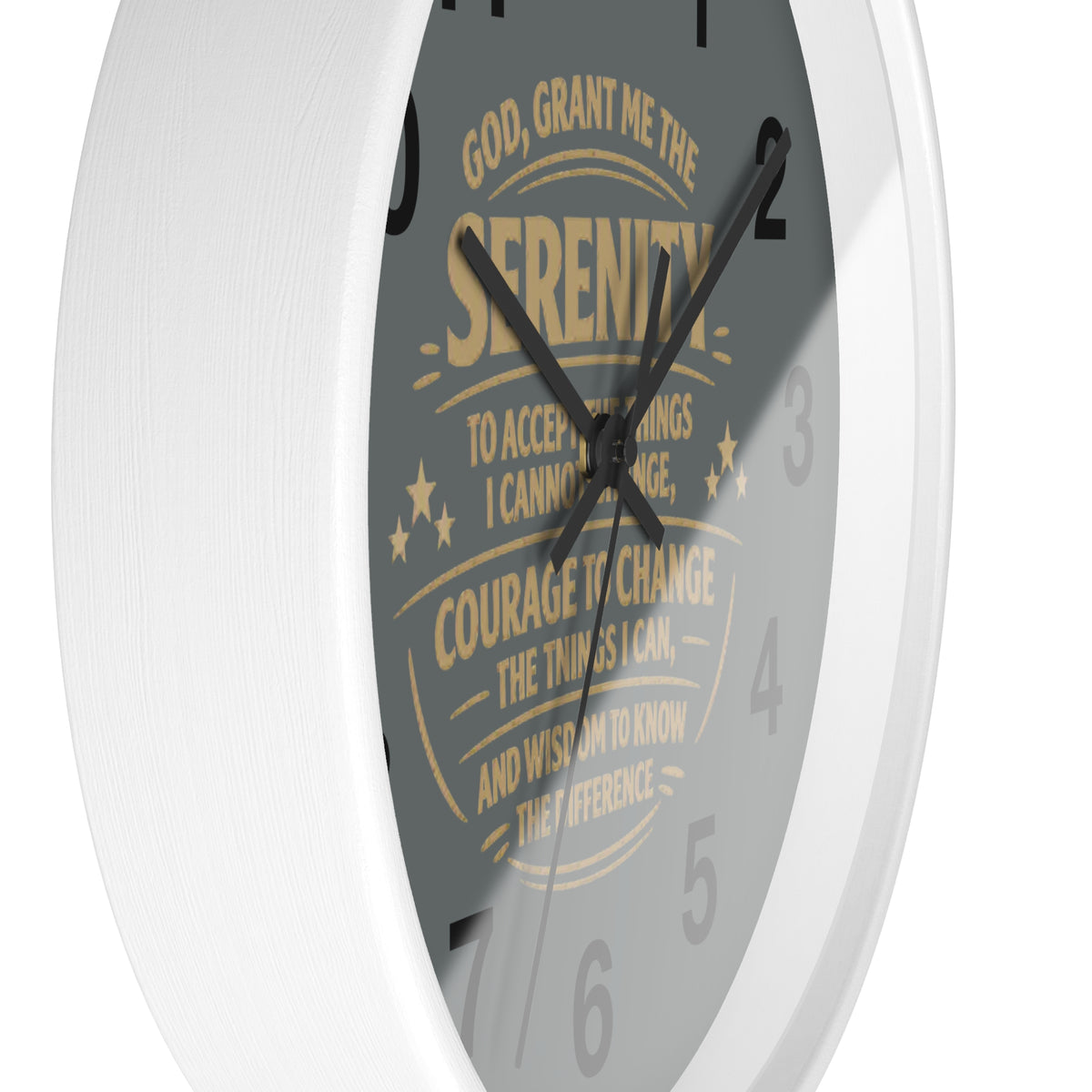 Serenity Prayer Wall Clock — Inspirational Home Décor Clock