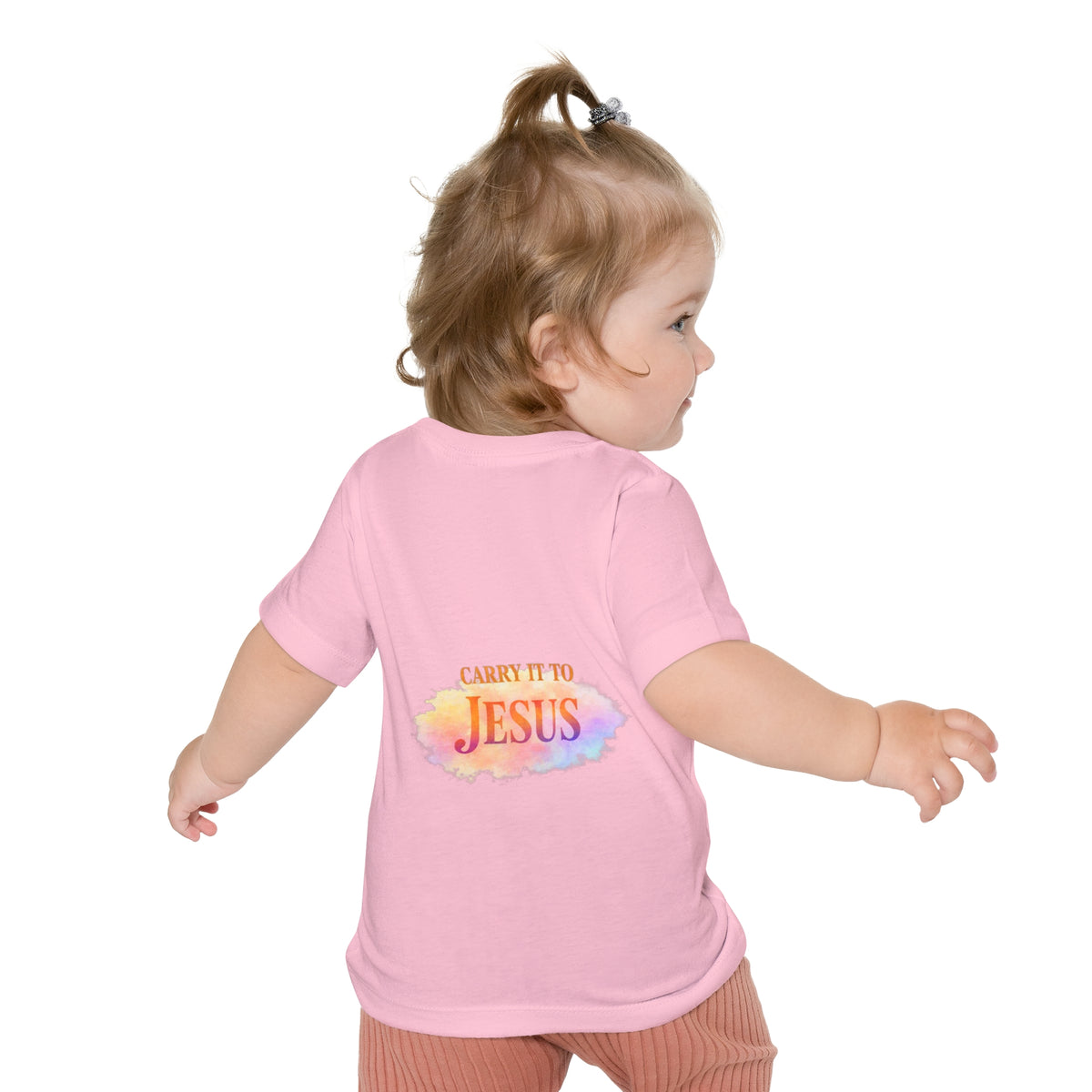 Baby T-Shirt — "If You're Going to Carry It, Carry It to Jesus" Watercolor Faith Tee