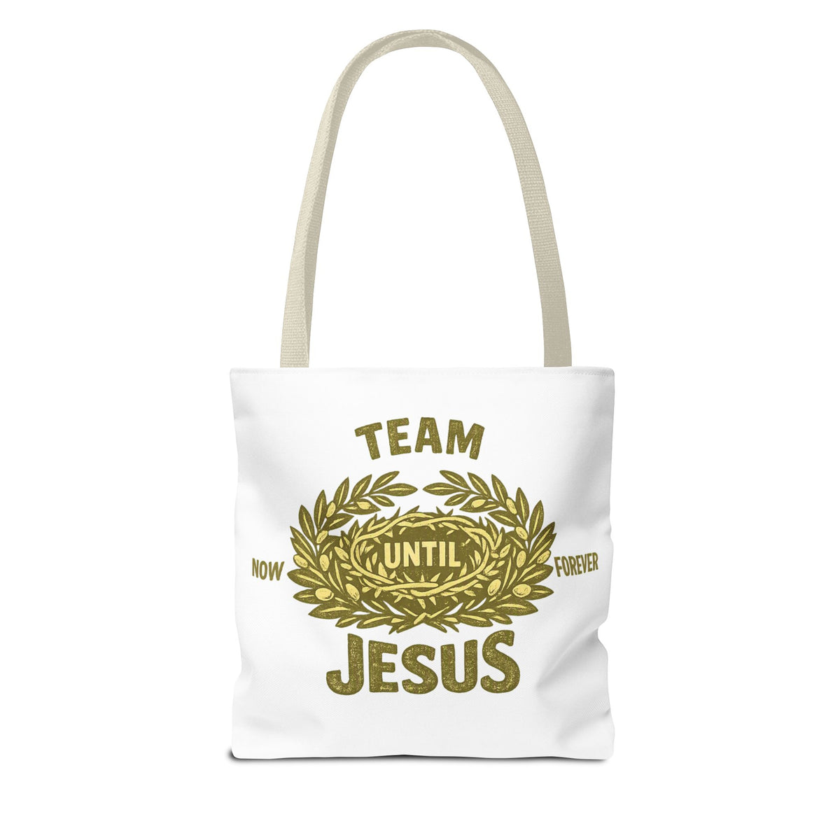 Team Jesus Tote Bag — Now Until Forever Christian Canvas Tote