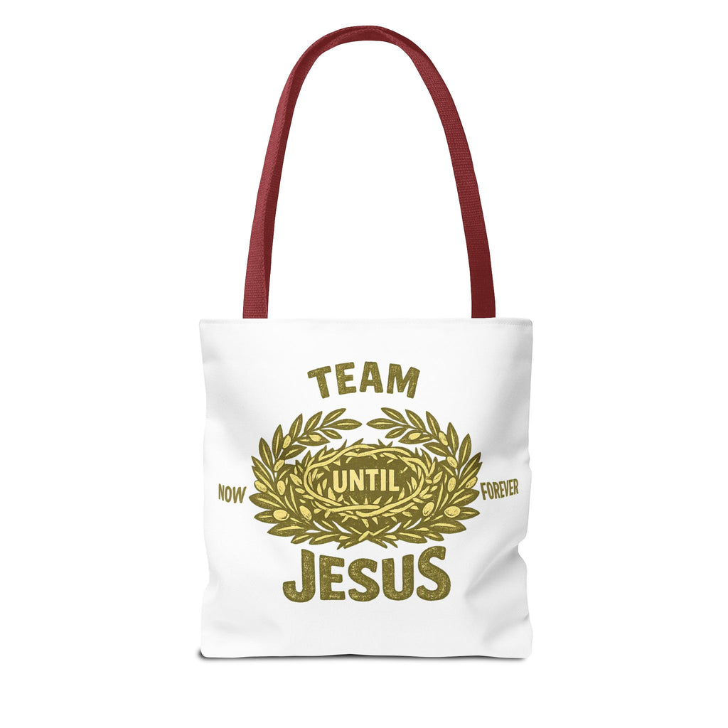 Team Jesus Tote Bag — Now Until Forever Christian Canvas Tote
