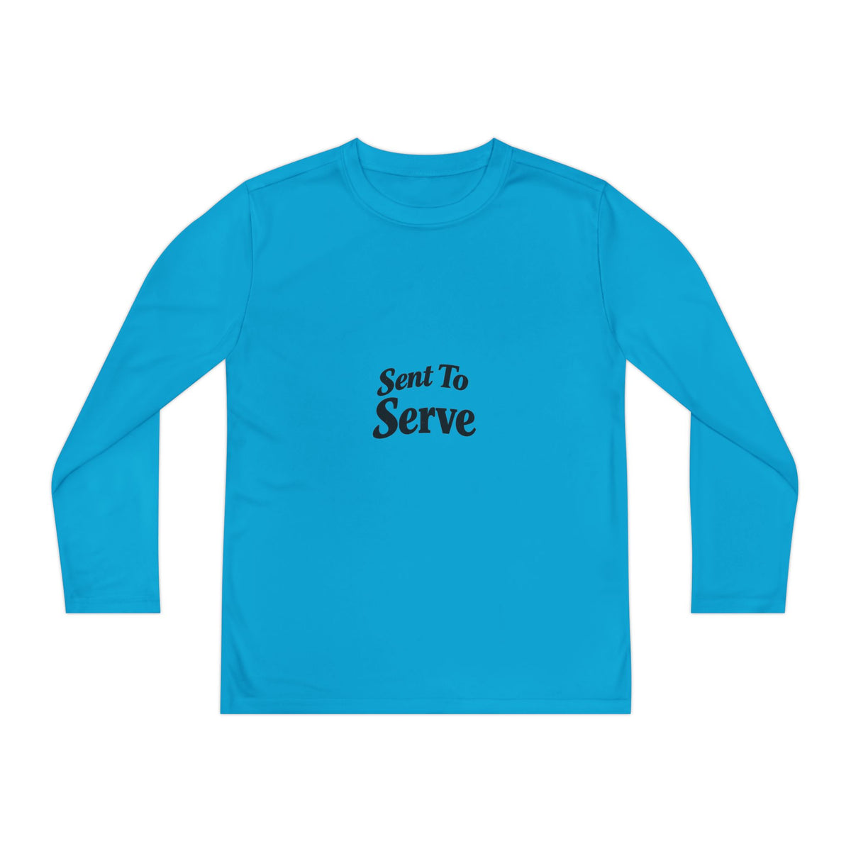 Youth Long Sleeve Tee — "Sent to Serve" Inspirational Christian Shirt