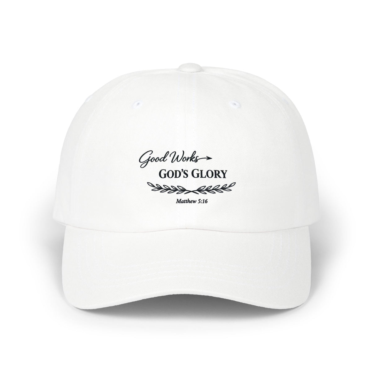 God’s Glory Cap — "Good Works" Embroidered Christian Baseball Hat