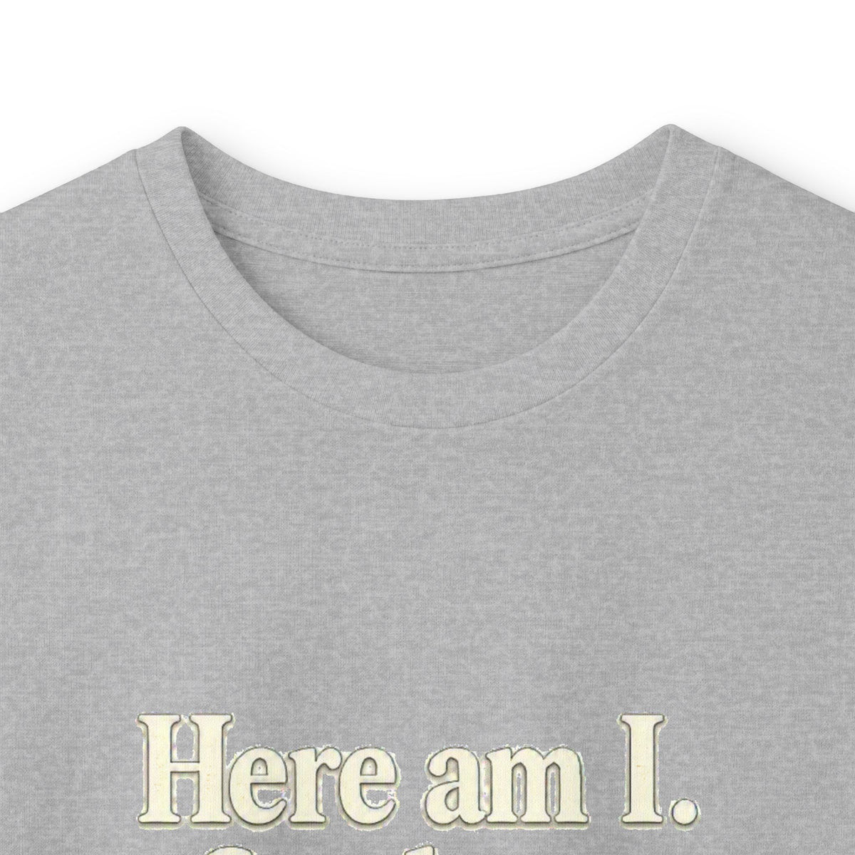 Here Am I, Send Me Long Sleeve Tee — Isaiah 6:8 Christian Shirt