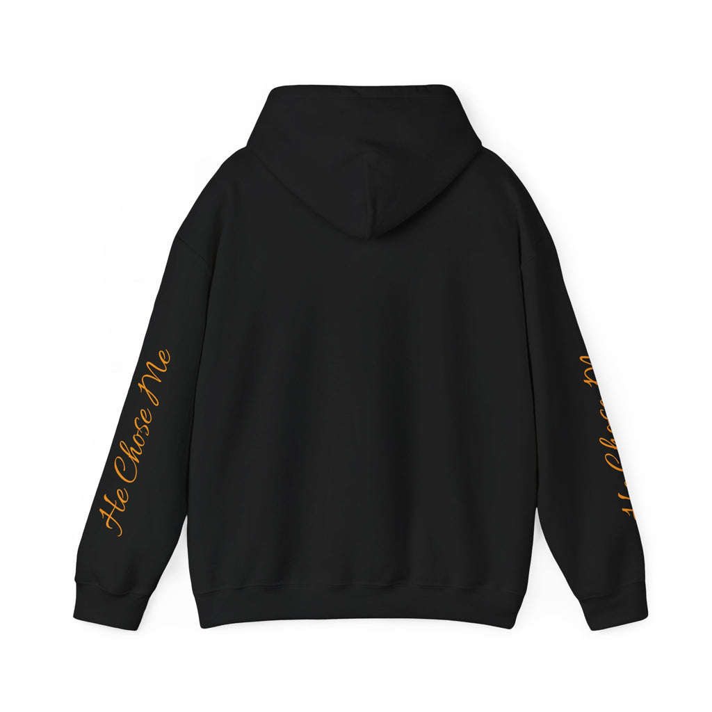 Christian Hoodie — "God chose right when He chose me" Script Design