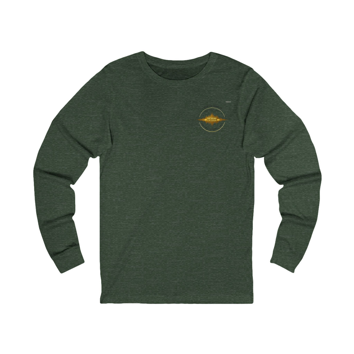 Long Sleeve Tee — “I Hear the Sound of The Lord” Worship Soundwave Design