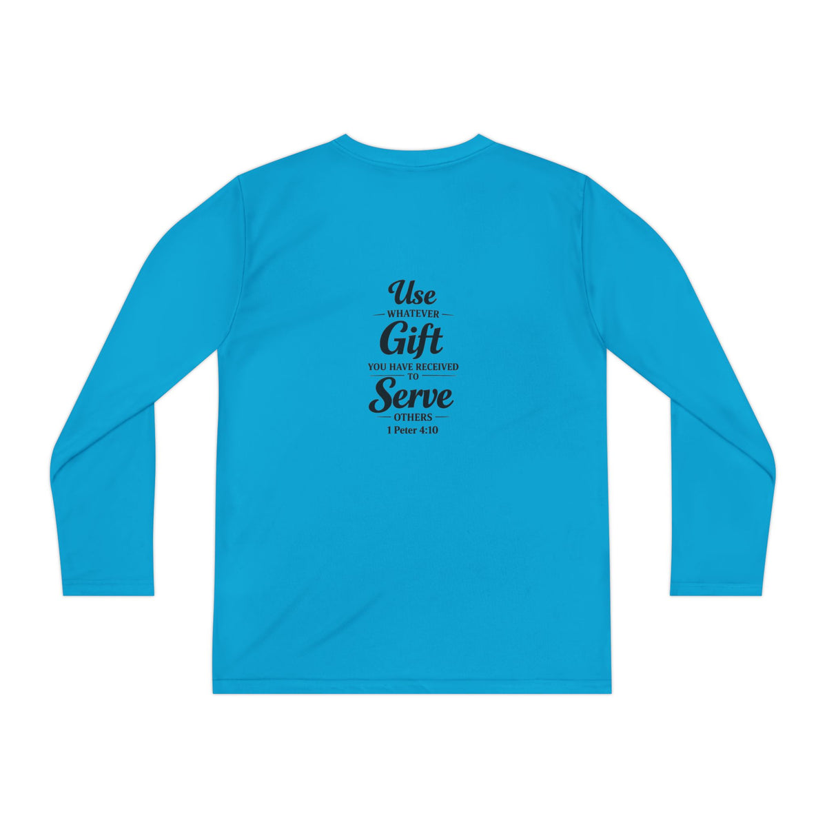 Youth Long Sleeve Tee — "Sent to Serve" Inspirational Christian Shirt