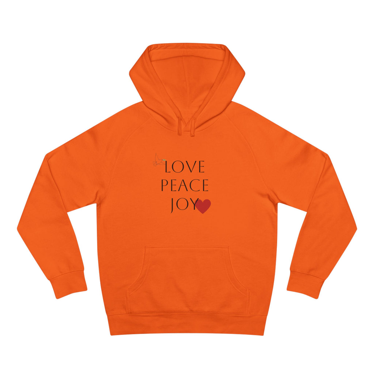 Love Peace Joy Hoodie — Christian Scripture Pullover (Galatians 5:22)