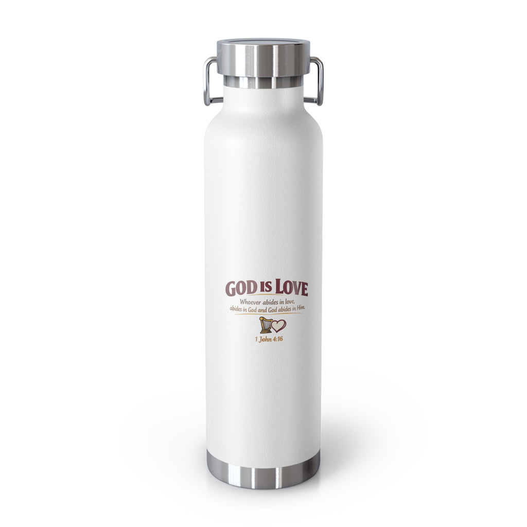 God Is Love 22oz Vacuum Insulated Bottle — Christian Faith Water Bottle