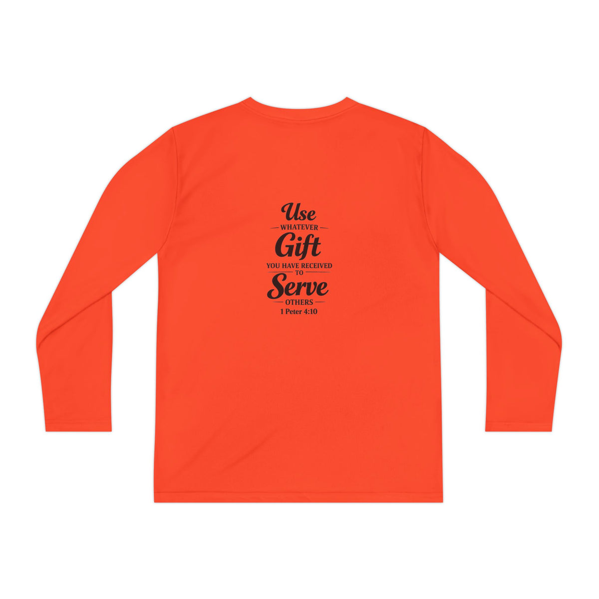 Youth Long Sleeve Tee — "Sent to Serve" Inspirational Christian Shirt