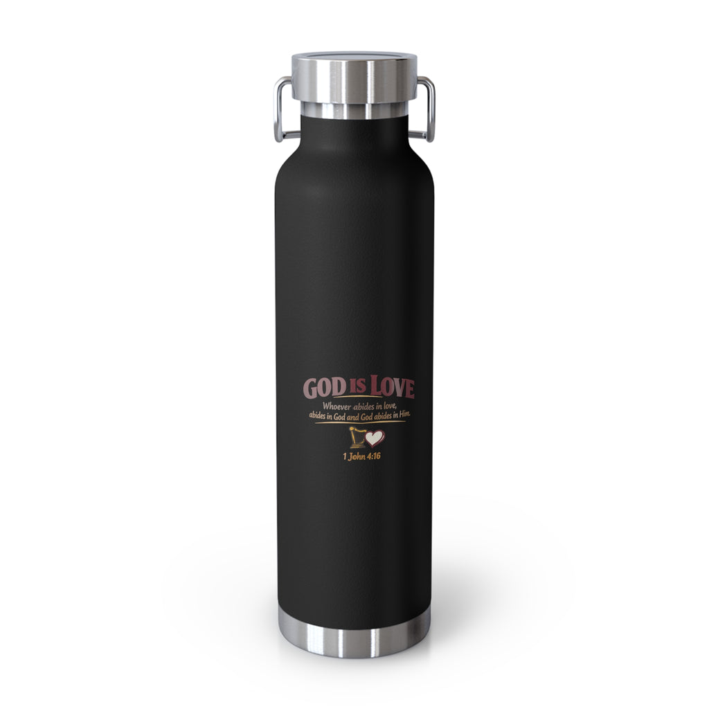 God Is Love 22oz Vacuum Insulated Bottle — Christian Faith Water Bottle
