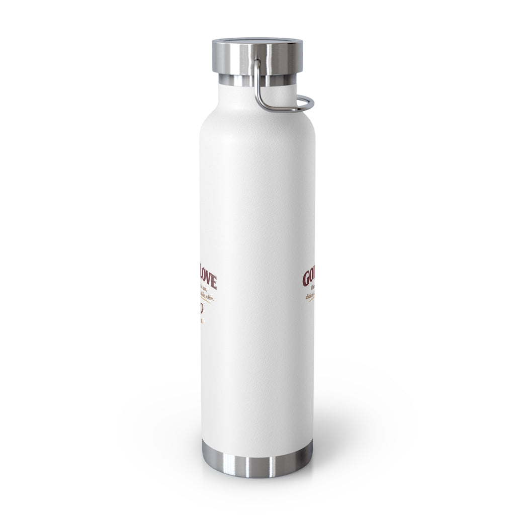 God Is Love 22oz Vacuum Insulated Bottle — Christian Faith Water Bottle