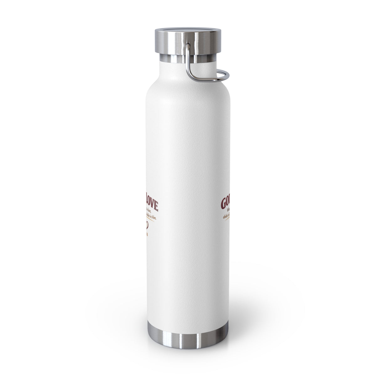 God Is Love 22oz Vacuum Insulated Bottle — Christian Faith Water Bottle