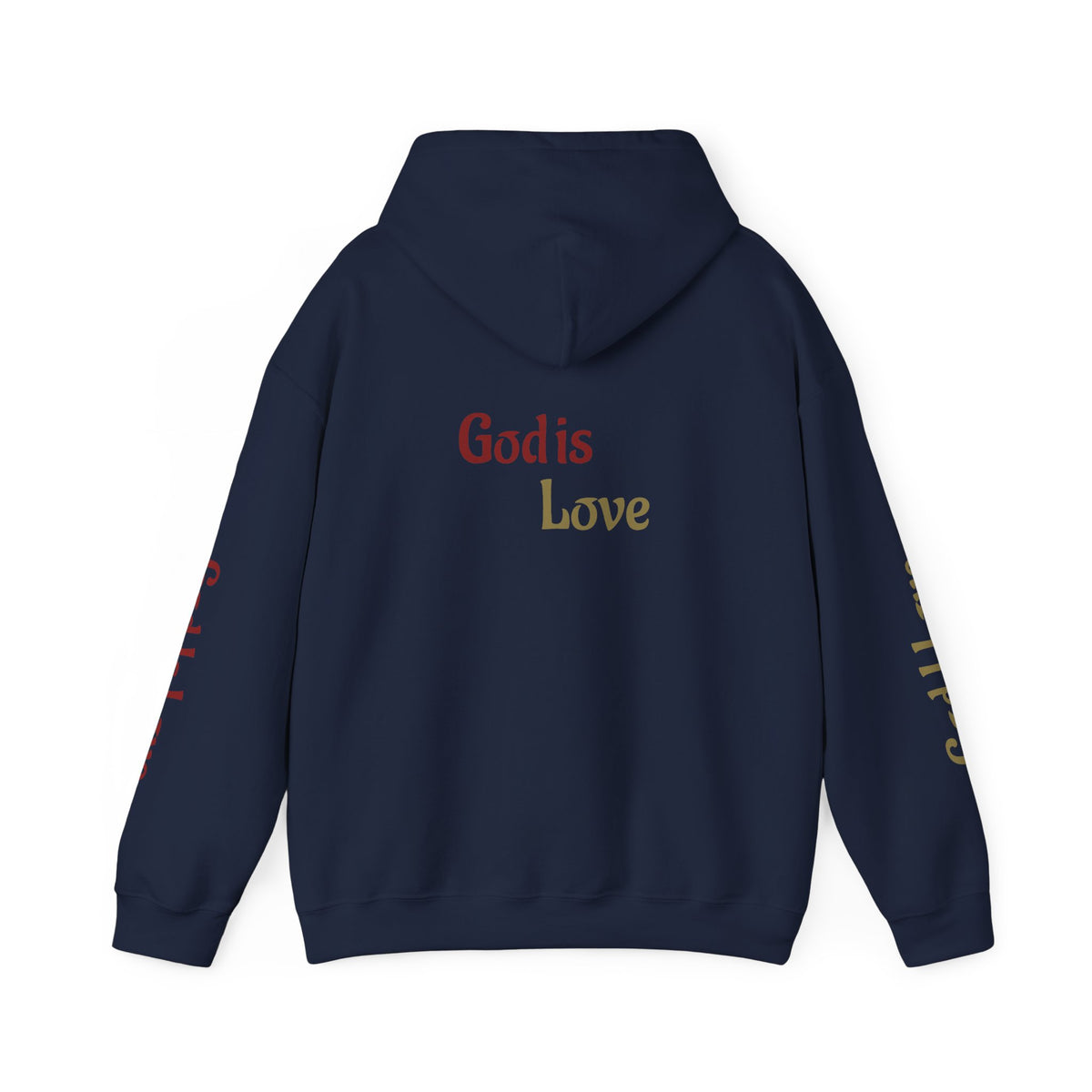 God Is Love Hoodie — Inspirational Christian Sweatshirt with Script Text