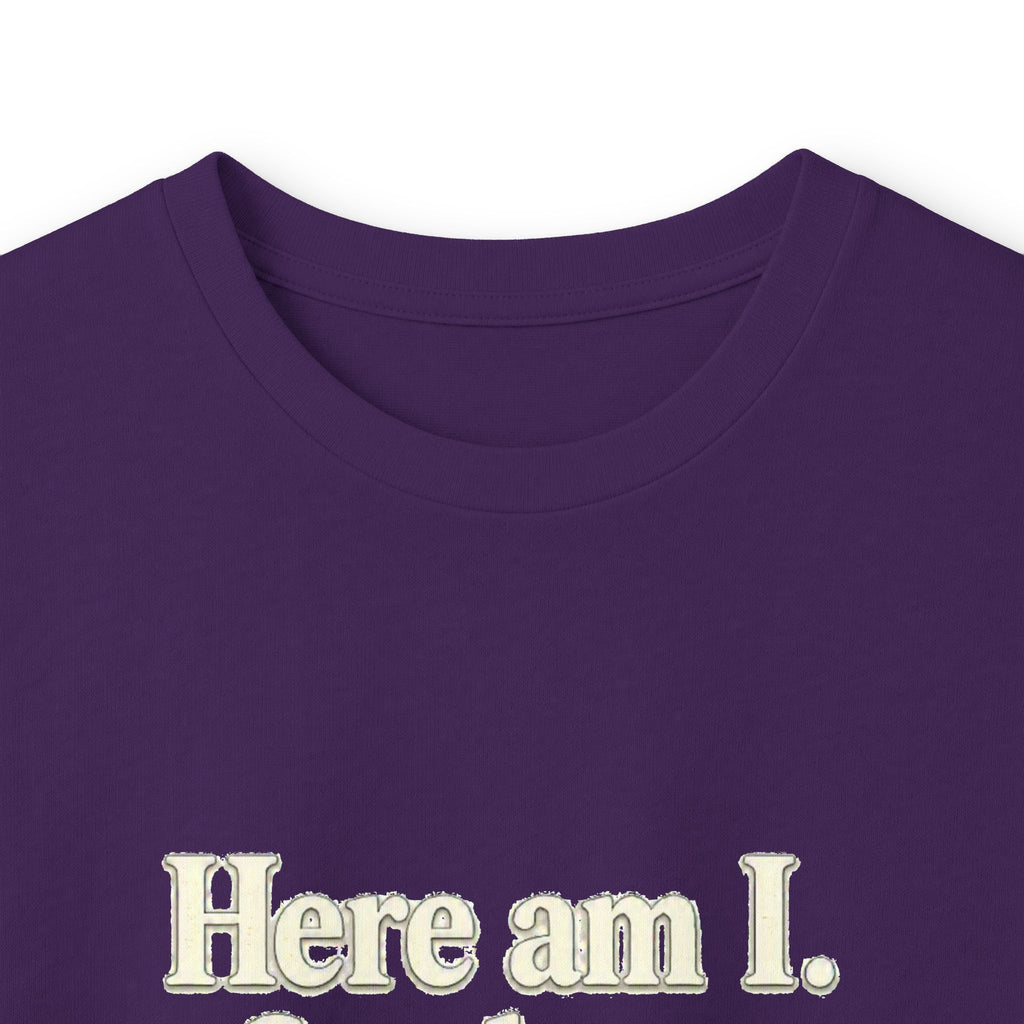 Here Am I, Send Me Long Sleeve Tee — Isaiah 6:8 Christian Shirt