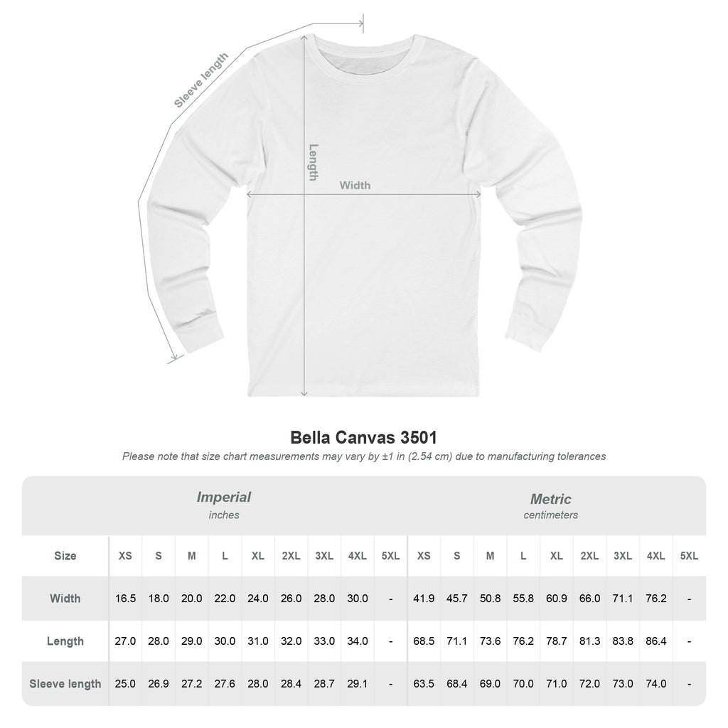 Long Sleeve Tee — “I Hear the Sound of The Lord” Worship Soundwave Design