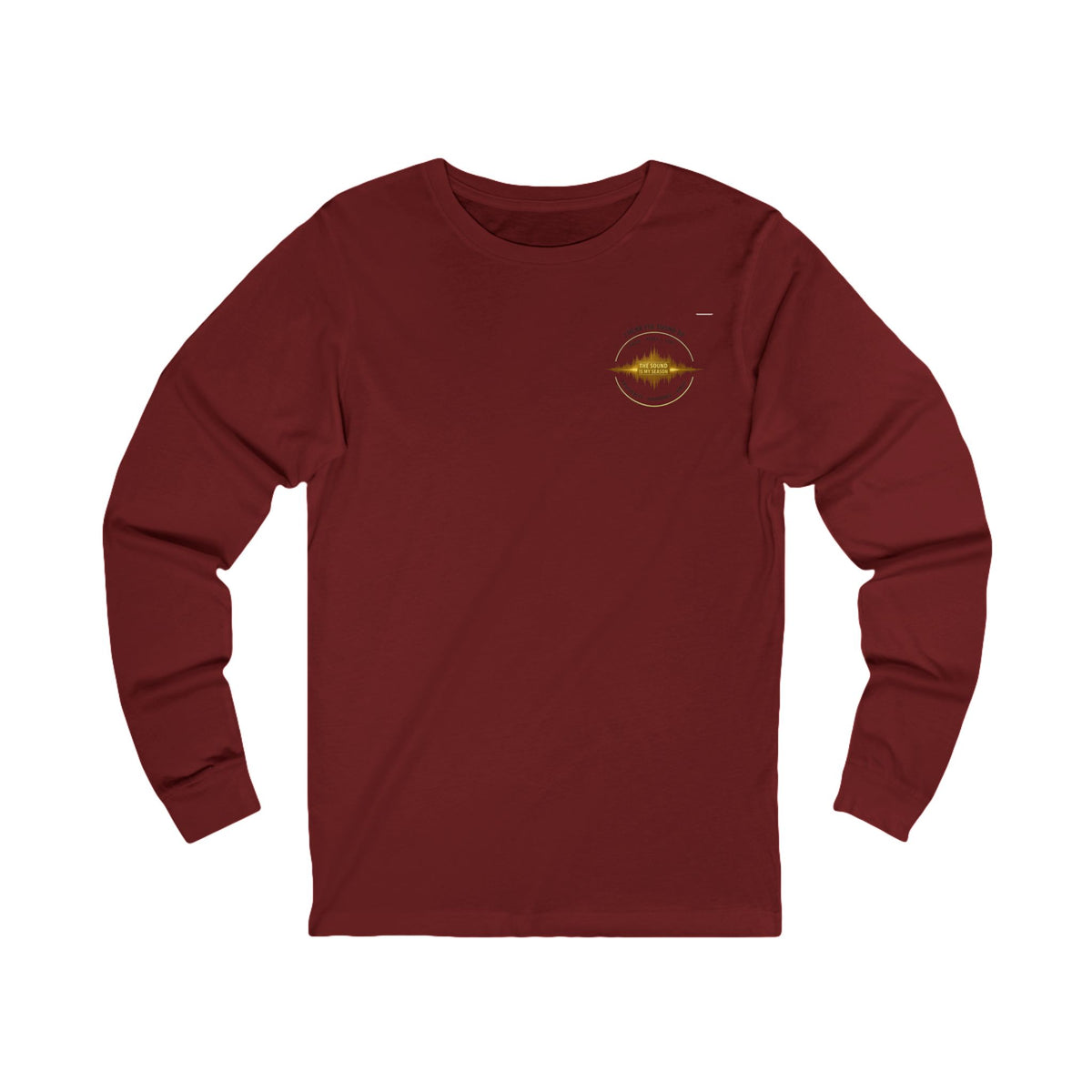 Long Sleeve Tee — “I Hear the Sound of The Lord” Worship Soundwave Design