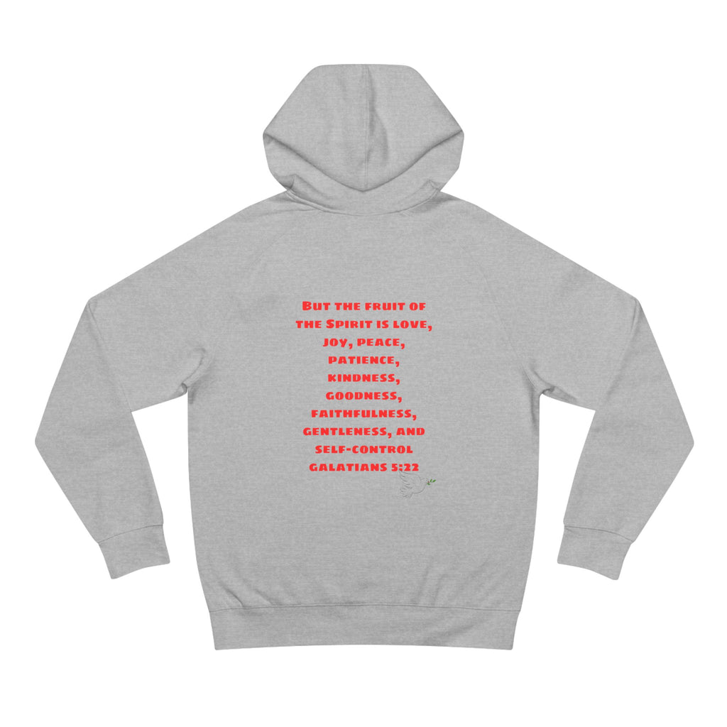 Love Peace Joy Hoodie — Christian Scripture Pullover (Galatians 5:22)