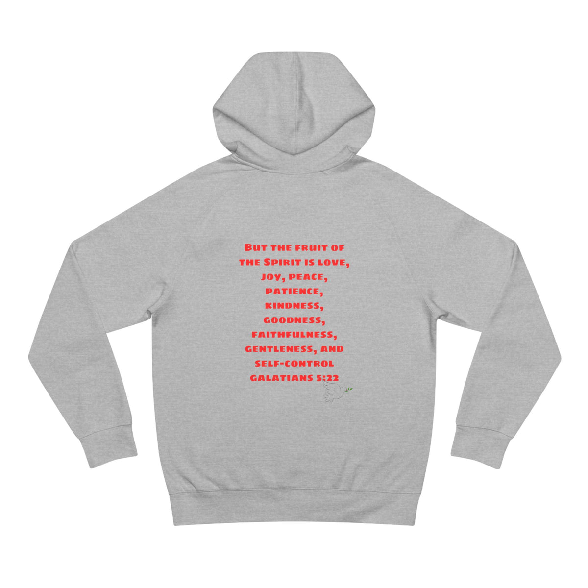 Love Peace Joy Hoodie — Christian Scripture Pullover (Galatians 5:22)