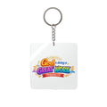 Square Keychain - "God is Doing a Great Work" Inspirational Christian Keyring (Philippians 1:6)
