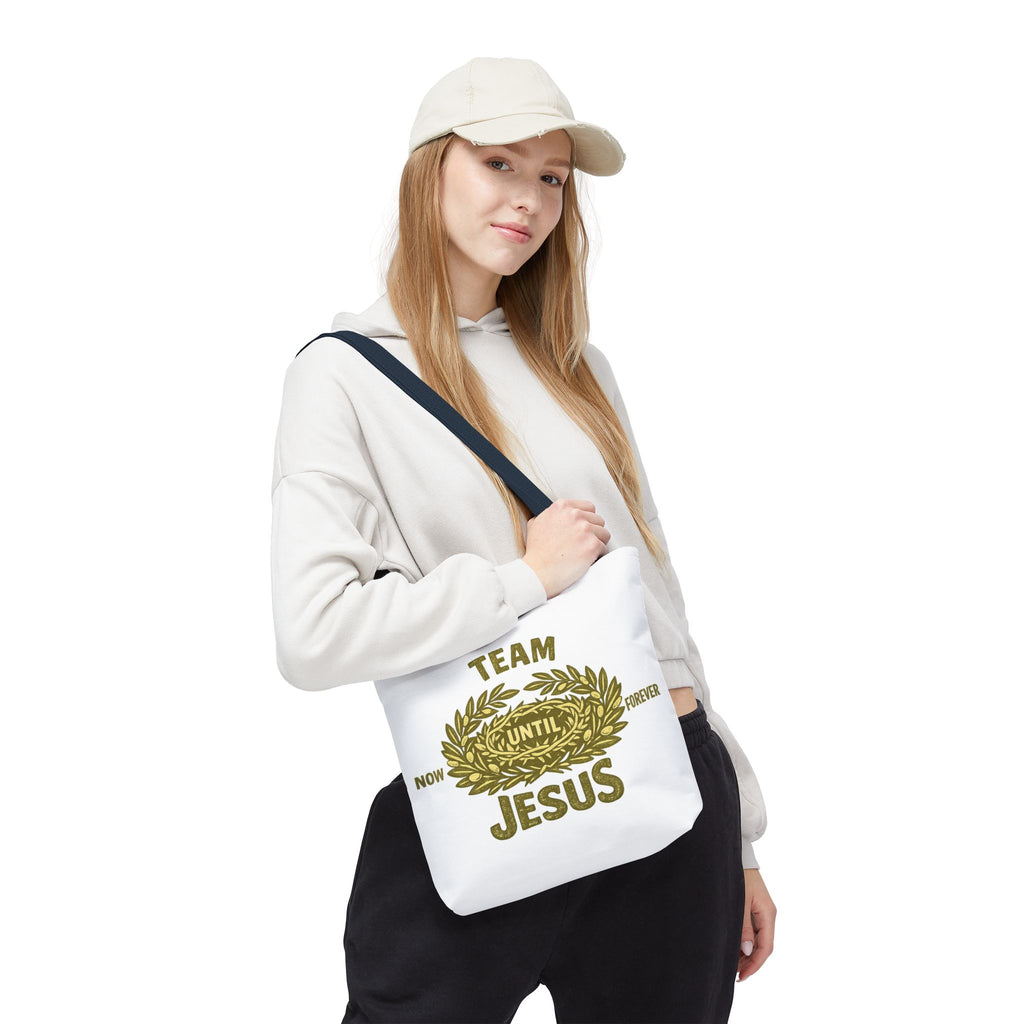 Team Jesus Tote Bag — Now Until Forever Christian Canvas Tote