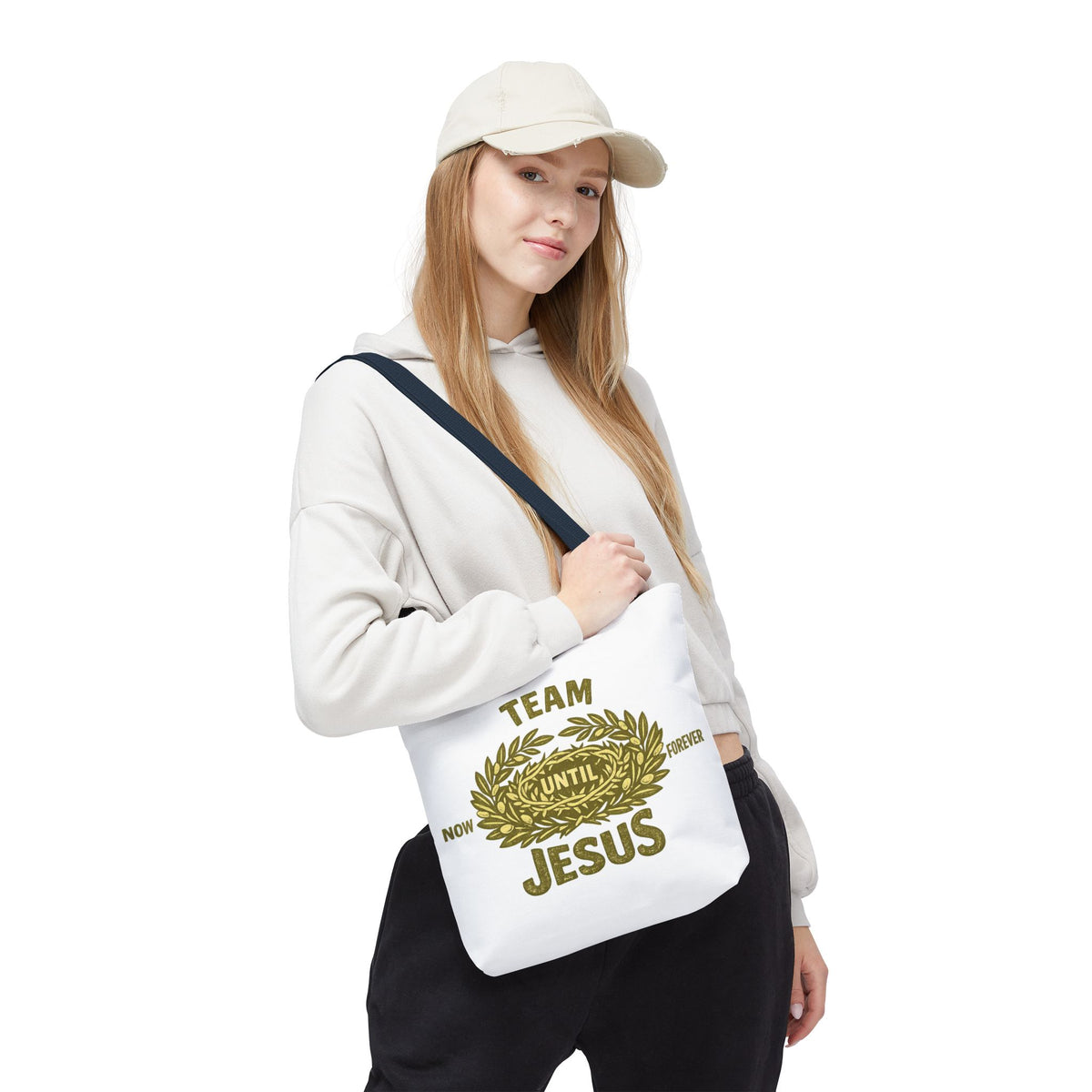 Team Jesus Tote Bag — Now Until Forever Christian Canvas Tote
