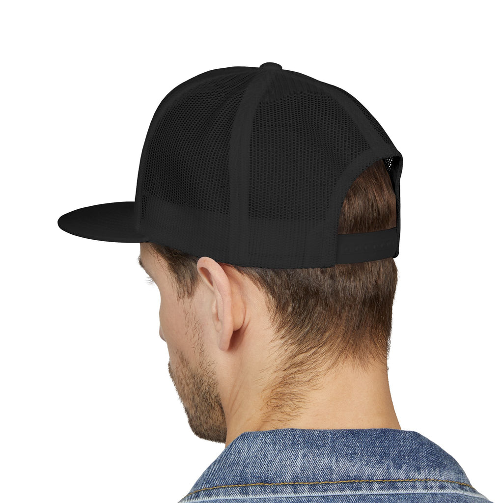 No Weapon Formed Trucker Cap — Christian Faith Statement Mesh Hat