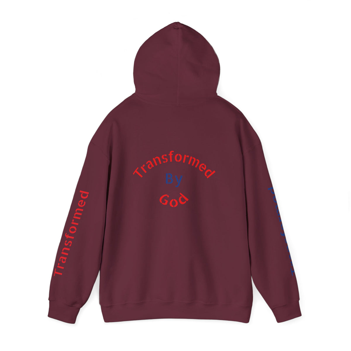 Transformed By God Hoodie — Christian Faith Inspirational Pullover