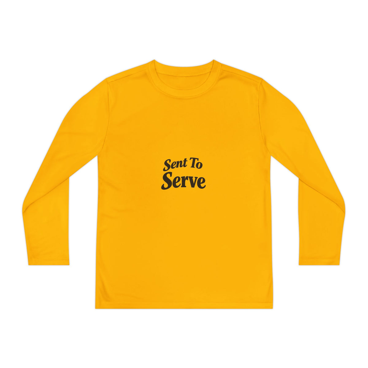 Youth Long Sleeve Tee — "Sent to Serve" Inspirational Christian Shirt