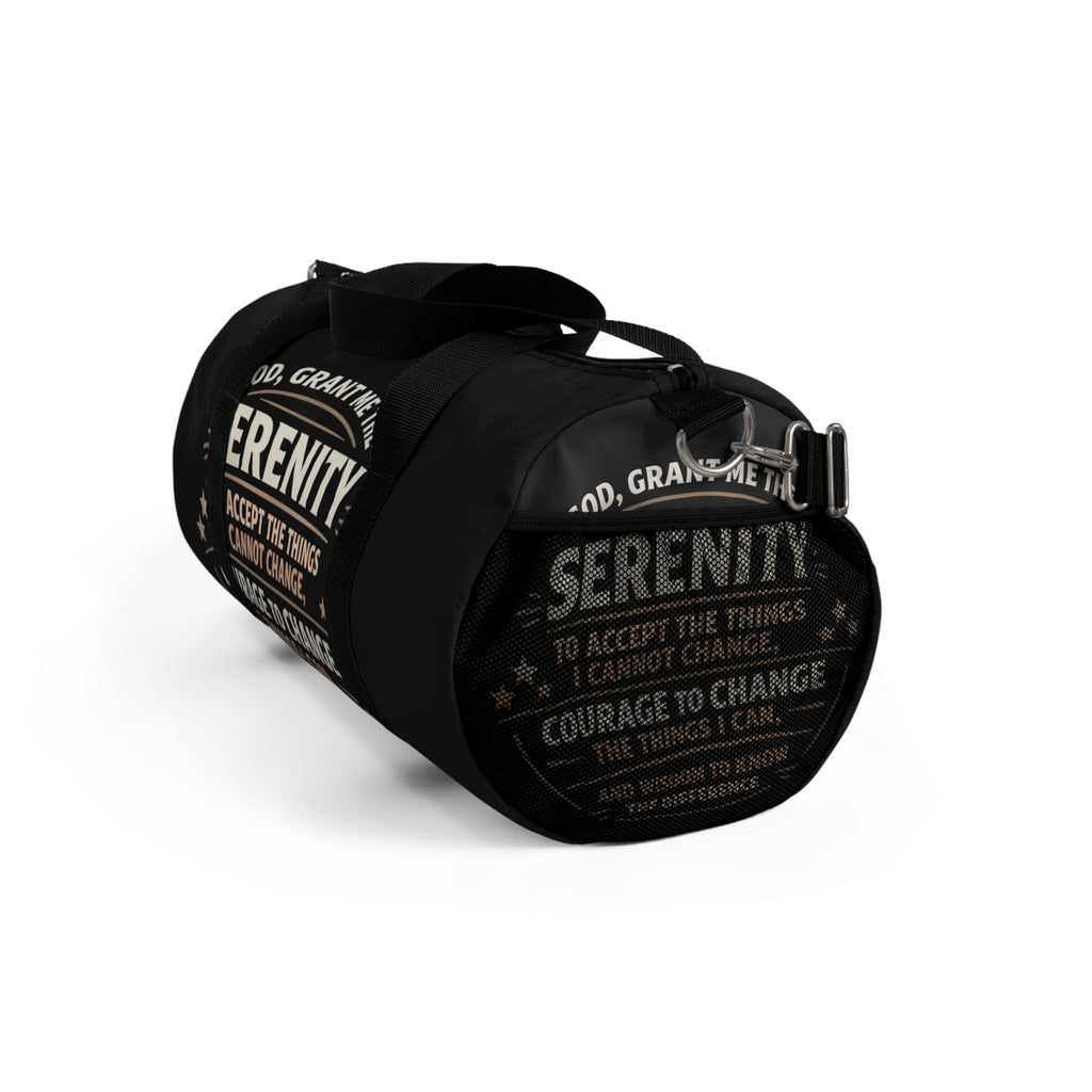 Serenity Prayer Duffel Bag — Inspirational Gym & Travel Bag
