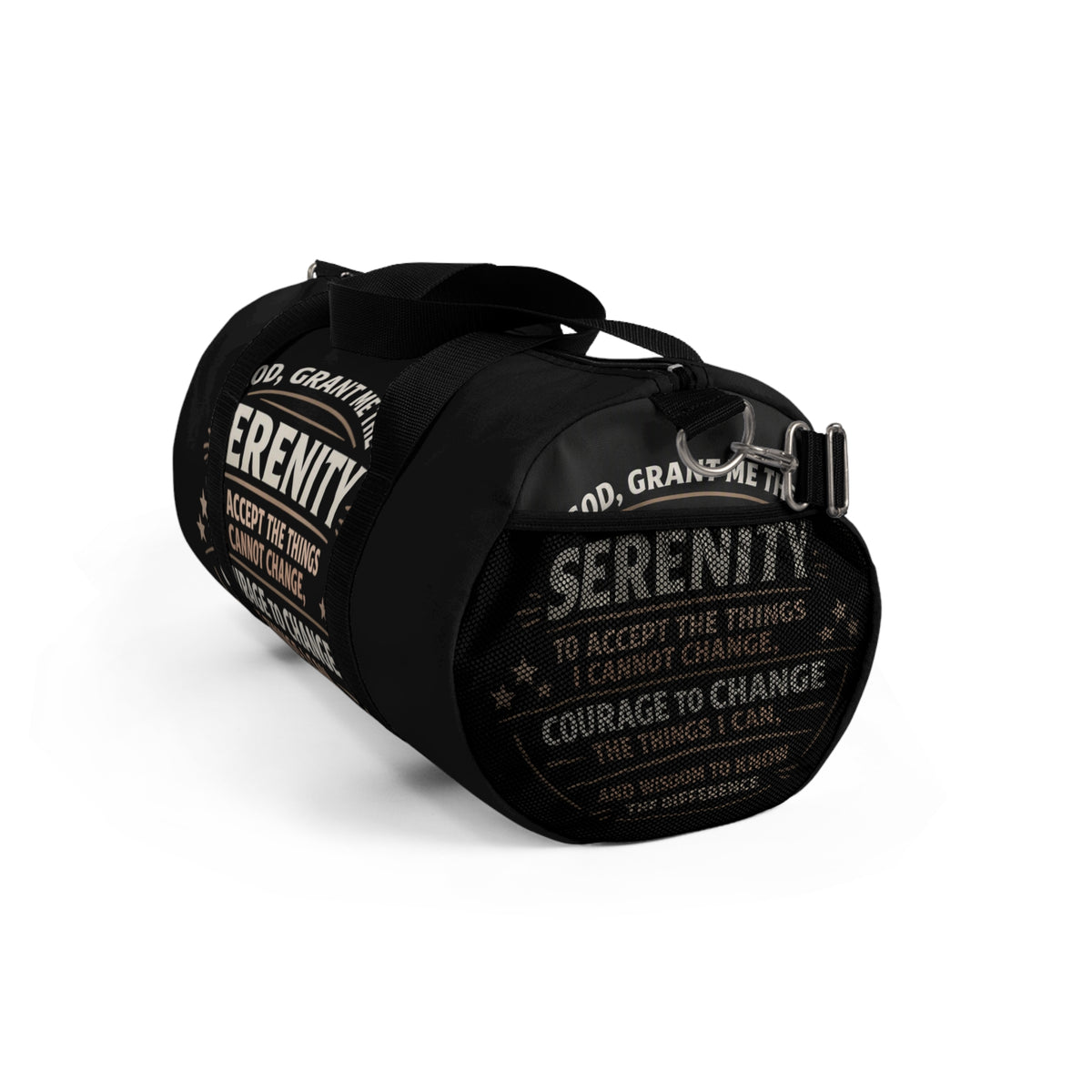 Serenity Prayer Duffel Bag — Inspirational Gym & Travel Bag