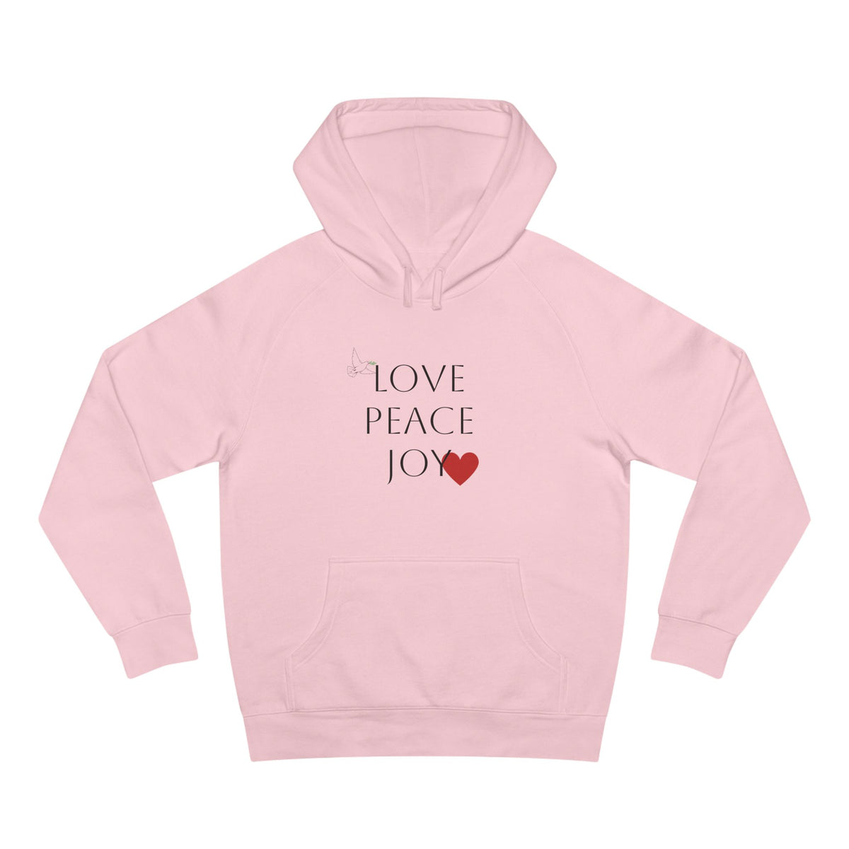 Love Peace Joy Hoodie — Christian Scripture Pullover (Galatians 5:22)