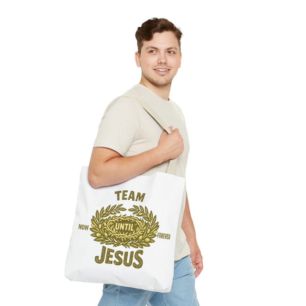 Team Jesus Tote Bag — Now Until Forever Christian Canvas Tote