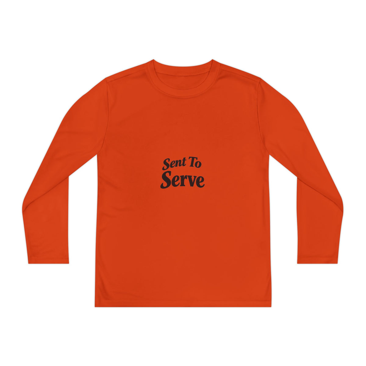 Youth Long Sleeve Tee — "Sent to Serve" Inspirational Christian Shirt