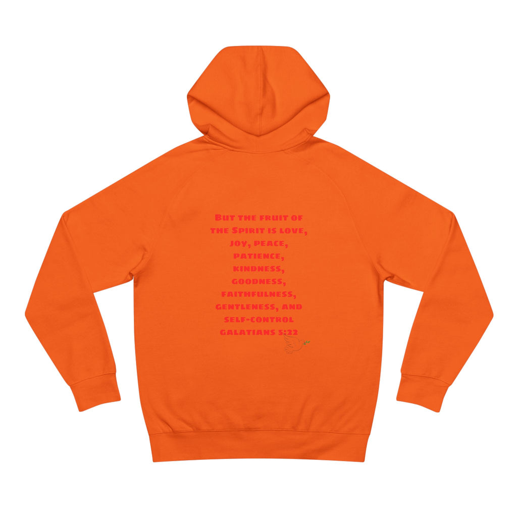 Love Peace Joy Hoodie — Christian Scripture Pullover (Galatians 5:22)