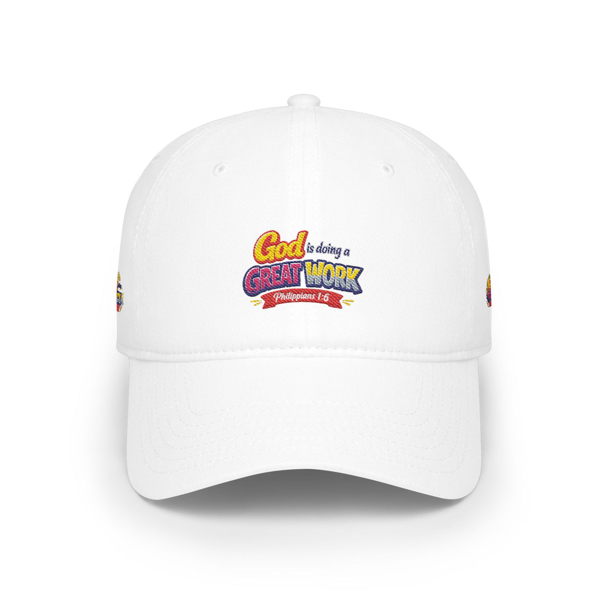 God Is Doing A Great Work Baseball Cap — Inspirational Low Profile Hat
