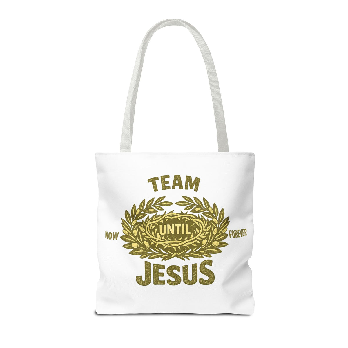 Team Jesus Tote Bag — Now Until Forever Christian Canvas Tote