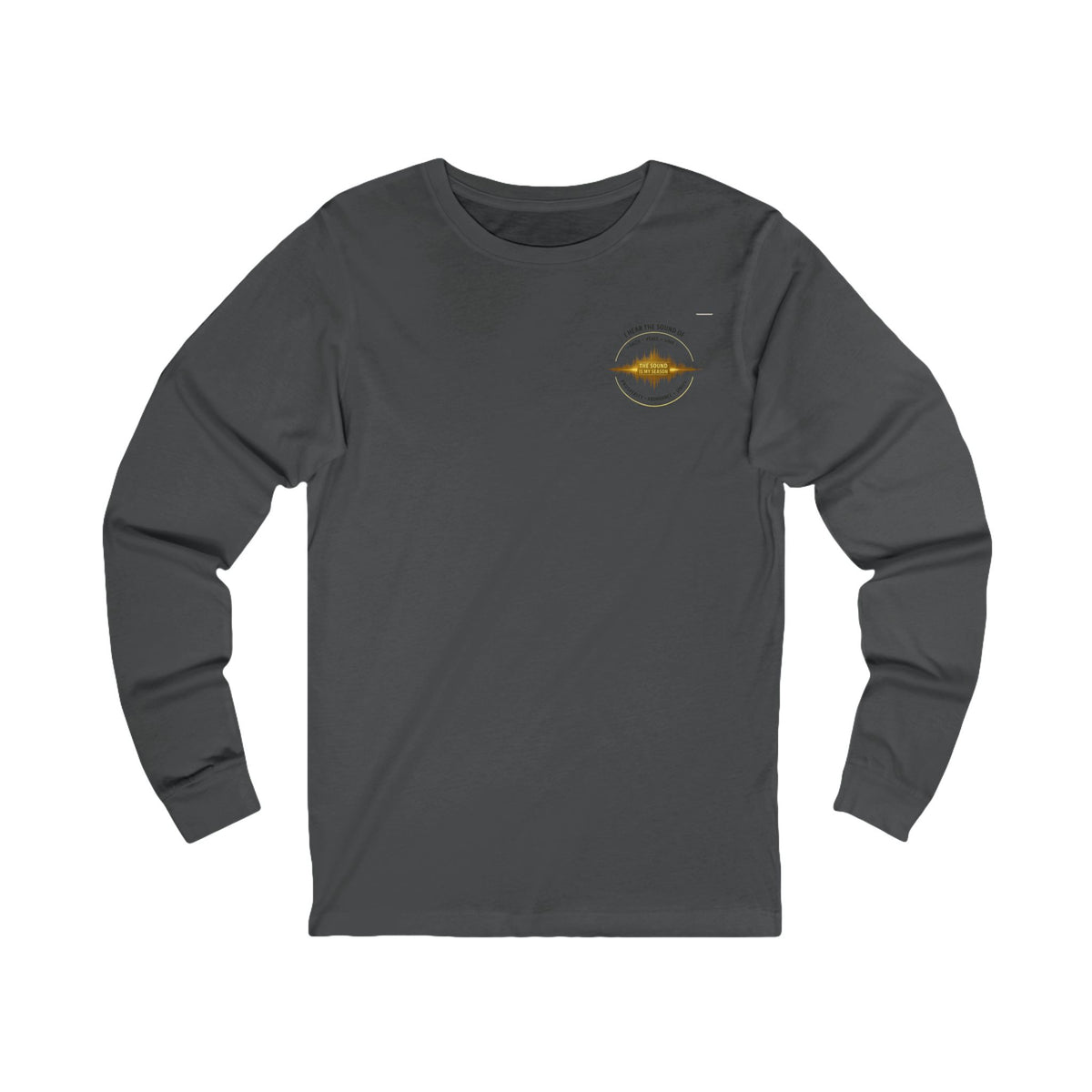 Long Sleeve Tee — “I Hear the Sound of The Lord” Worship Soundwave Design