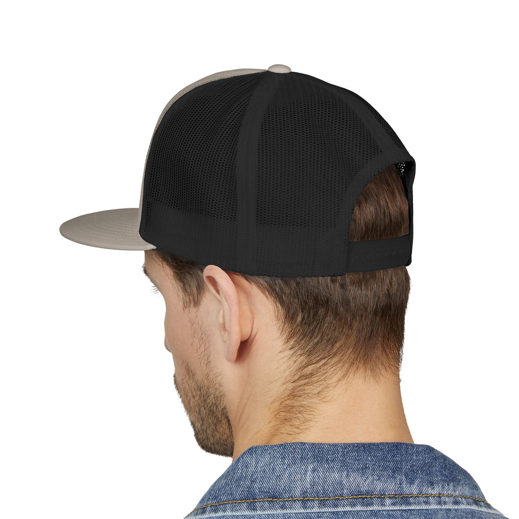 No Weapon Formed Trucker Cap — Christian Faith Statement Mesh Hat