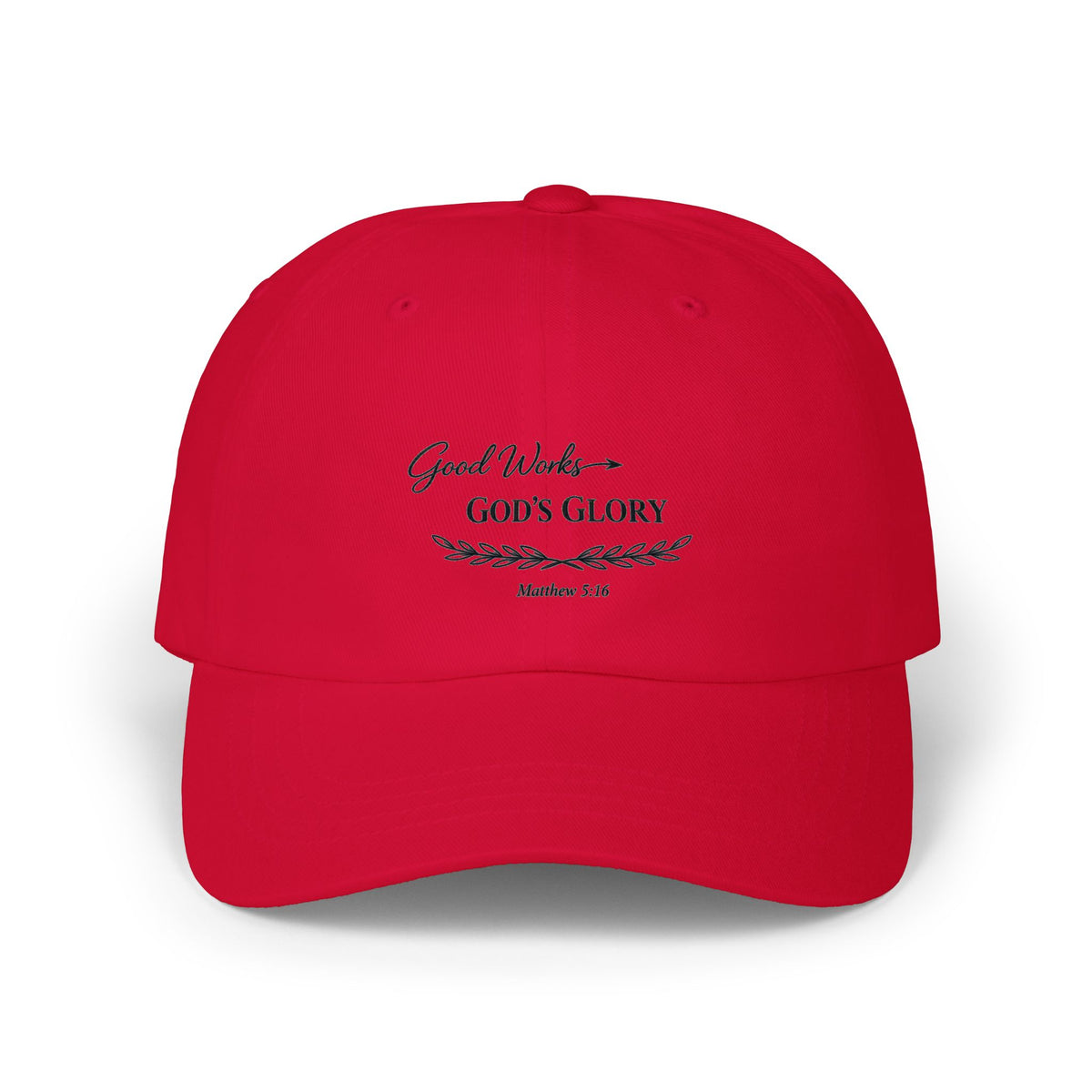God’s Glory Cap — "Good Works" Embroidered Christian Baseball Hat