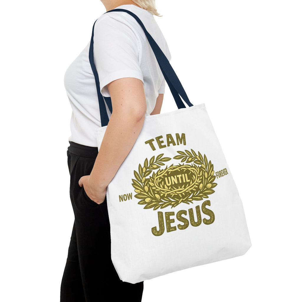 Team Jesus Tote Bag — Now Until Forever Christian Canvas Tote