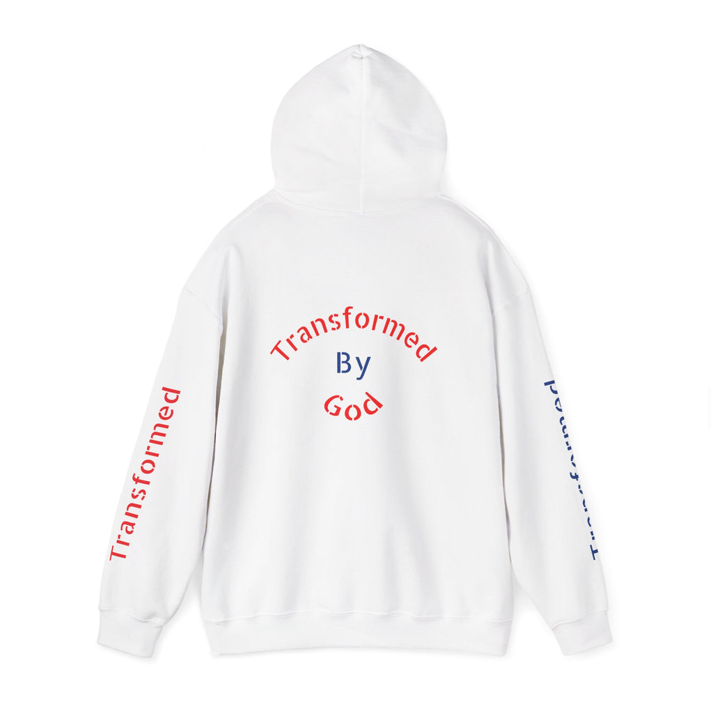 Transformed By God Hoodie — Christian Faith Inspirational Pullover