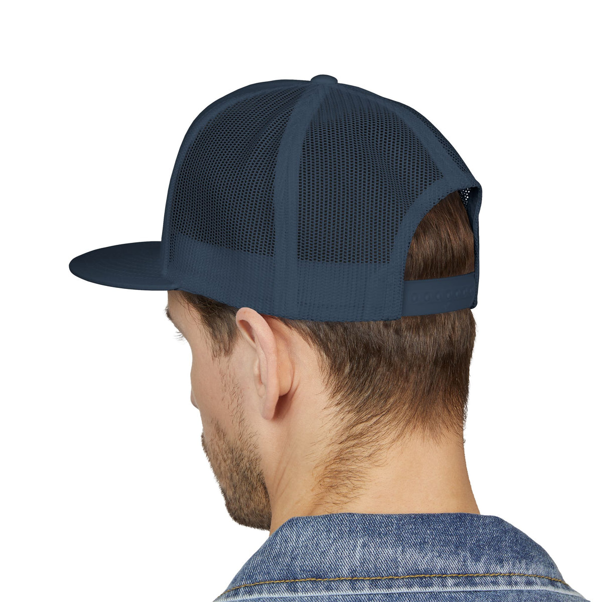 No Weapon Formed Trucker Cap — Christian Faith Statement Mesh Hat
