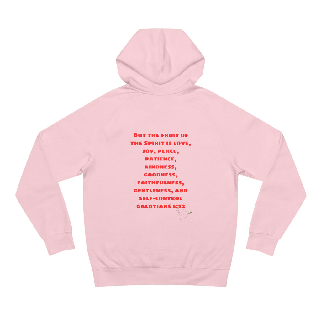 Love Peace Joy Hoodie — Christian Scripture Pullover (Galatians 5:22)