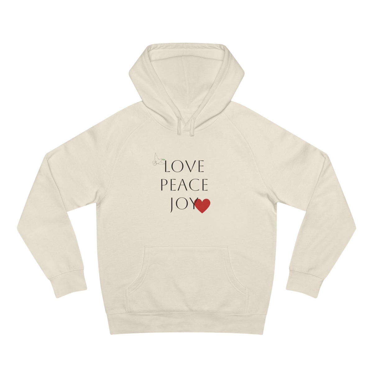 Love Peace Joy Hoodie — Christian Scripture Pullover (Galatians 5:22)