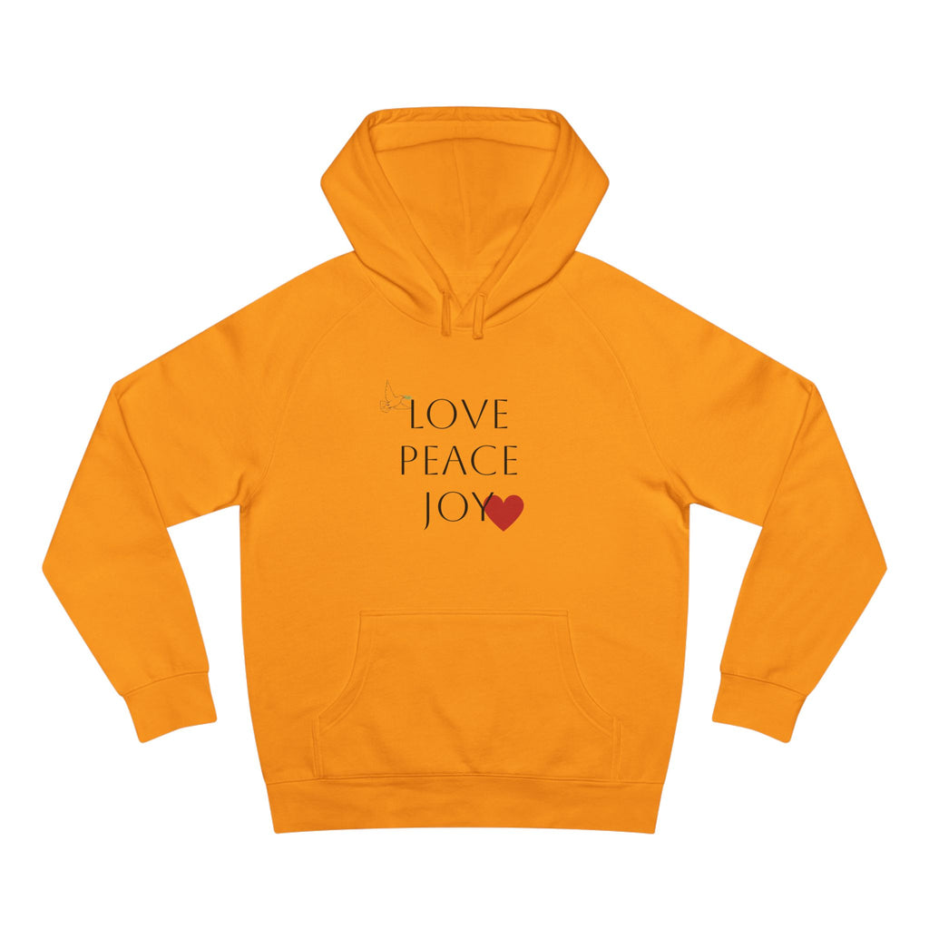 Love Peace Joy Hoodie — Christian Scripture Pullover (Galatians 5:22)