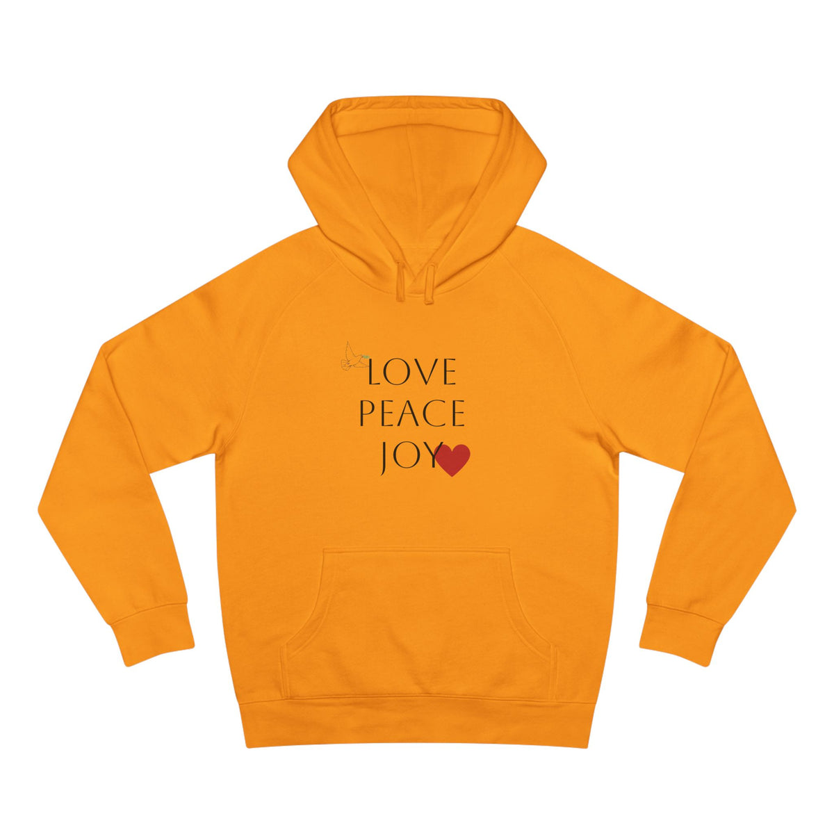 Love Peace Joy Hoodie — Christian Scripture Pullover (Galatians 5:22)